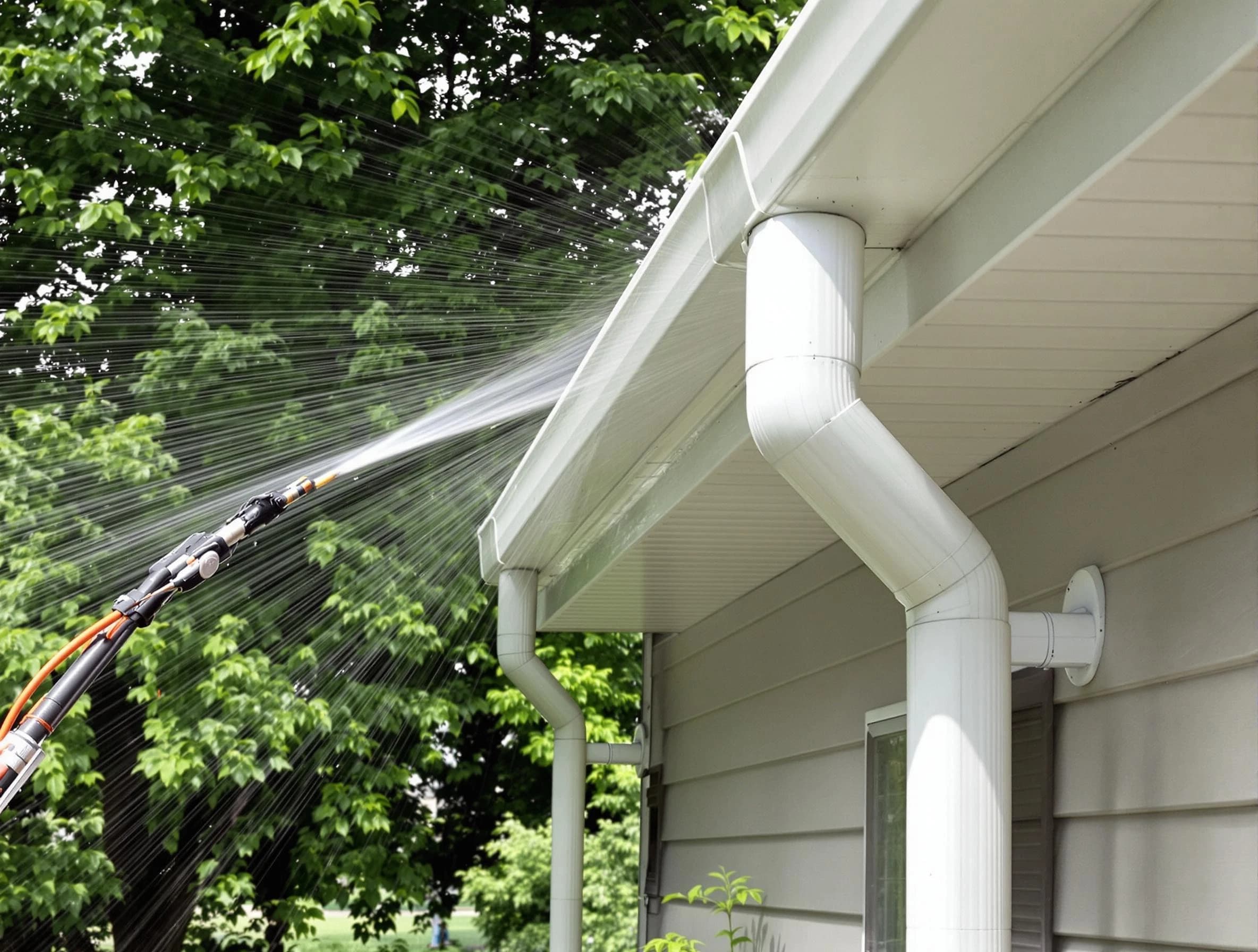 Cleared gutters by Mayfield Heights Roofing Company for a clean drainage system in Mayfield Heights, OH