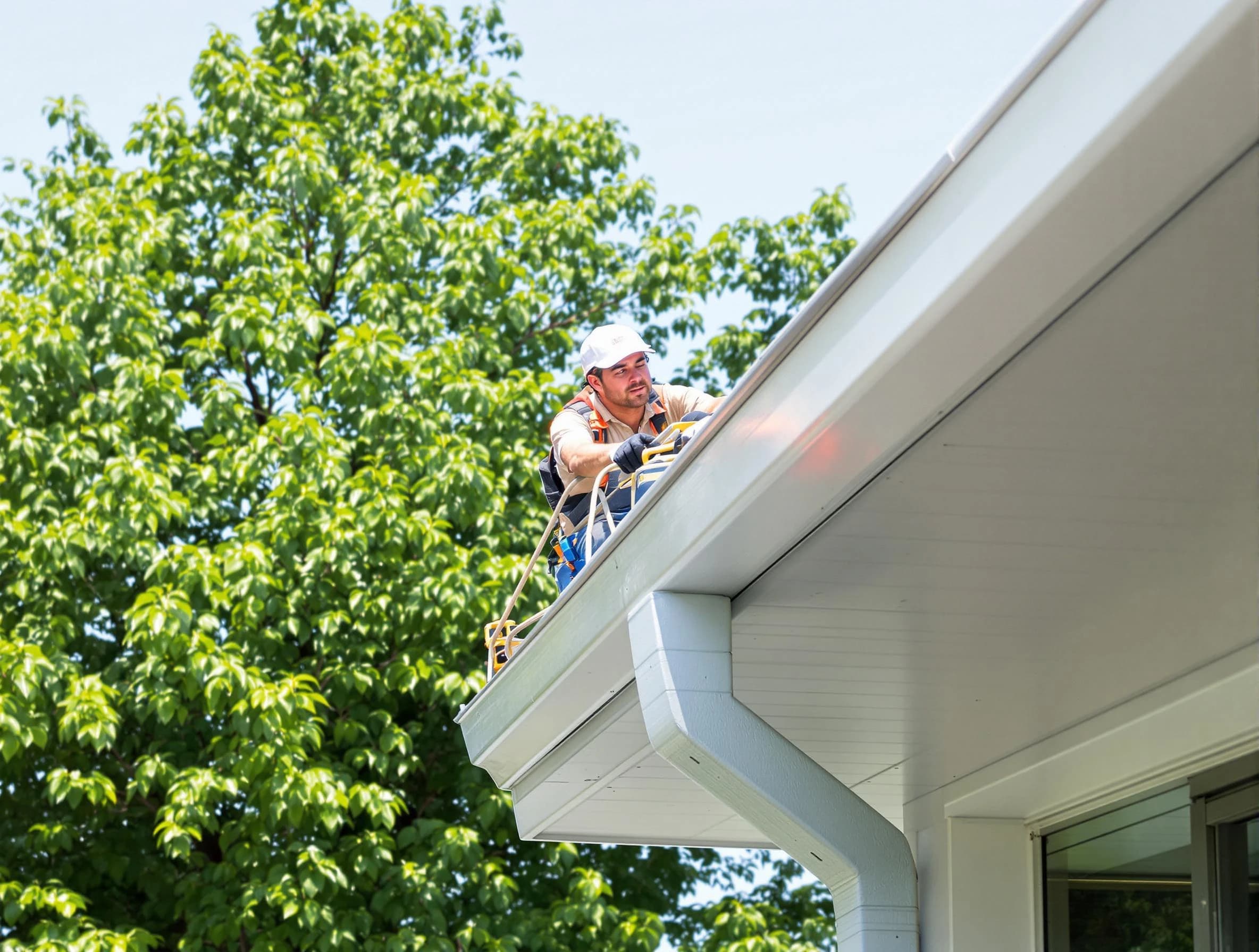 Mayfield Heights Roofing Company expert examining roof shingles in Mayfield Heights, OH