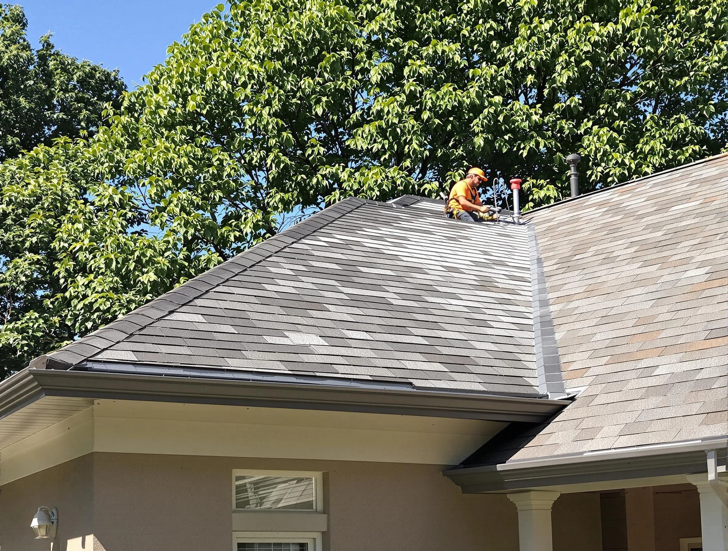 Newly completed shingle roofing by Mayfield Heights Roofing Company in Mayfield Heights, OH